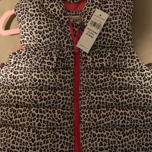 Toddler leopard vest